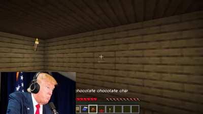 Trump Raids Biden's Minecraft House!