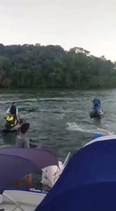 Man insulting and throwing bottles when asked to turn the music down a little, was apparently surprised with the outcome.