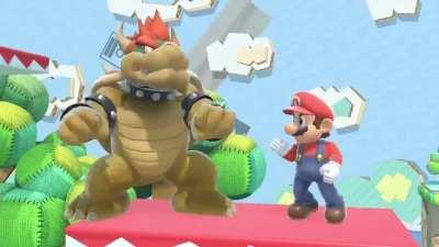 Bowser's new idle animation in Smash.
