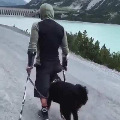 He offered his whole body