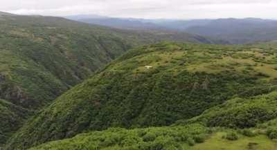Impressive drone captured take-off in Ohio