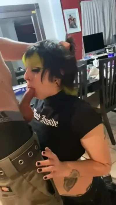 Blowjob Deepthroat Emo Goth Porn GIF by yaesyaesyaes1 OC: Airichan69