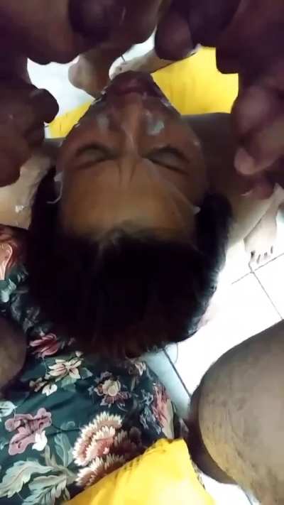 Indian Gangbang Facial