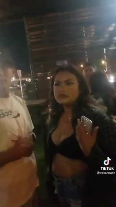 To get into a bar with a fake I.D.