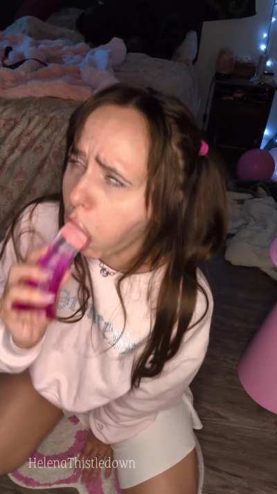 Practicing for my future as a basement wife 🩷