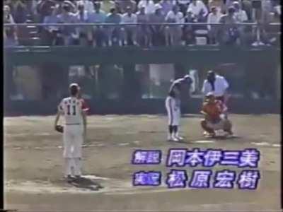 June 12, 1993. Ichiro takes Hideo Nomo deep on the first pitch of the game for his first NPB Home Run