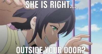 [Flashing Colors] Just pretend to be asleep.