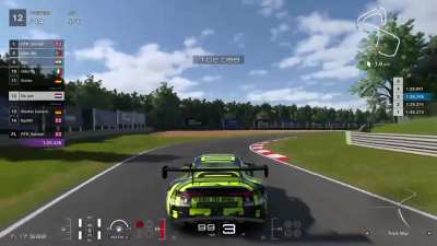 I was furious with the black Porsche till I watched the replay, don’t retaliate kids!