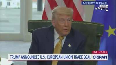 Reporter: “Was part of the rush to get this deal done to knock the Jeffrey Epstein story out?”
Trump: “You gotta be kidding me.”