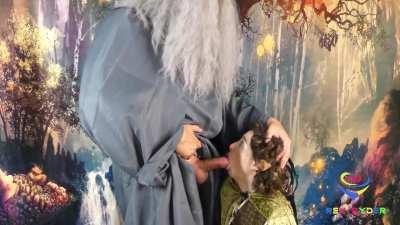 Gandalf put his Staff in my Mouth. Don't tell him I lost the ring