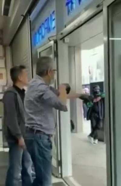 Asian store owners deal with a disruptive racist customer in Ireland