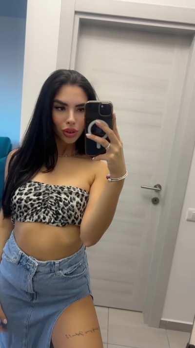 This college girl is in the mood for something!