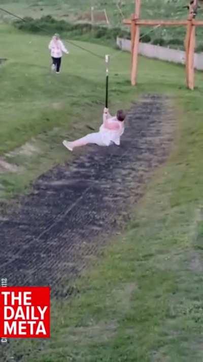 HMC while I ride the kid’s zip line