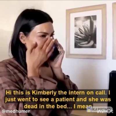 In a parallel universe Dr Kim Kardashian is intern on-call, and this is what happened!
