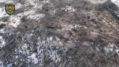 2 Russian BMPs explode after driving through a minefield during another failed attack near Vuhledar