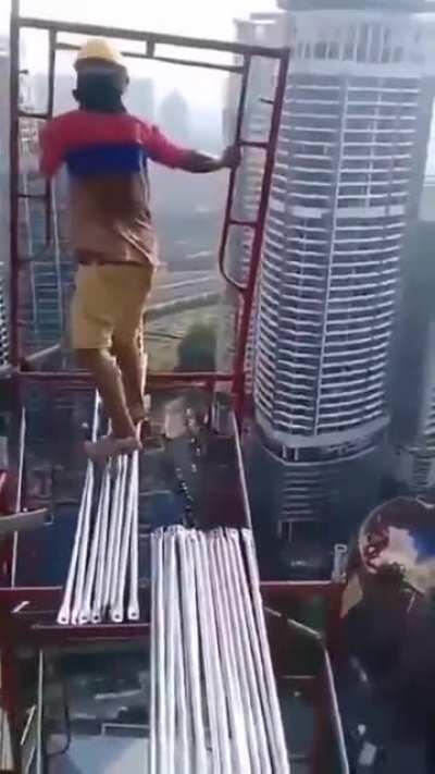 guy walking really far up