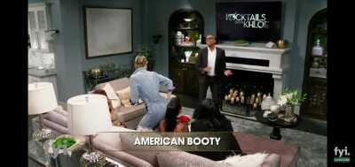 Khloe spanking her ass