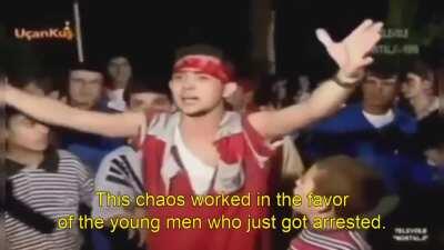 This police officer who just arrested a guy at a concert which was getting out of hand.