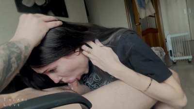 Gave him my first ever throatpie, I think I did pretty good!