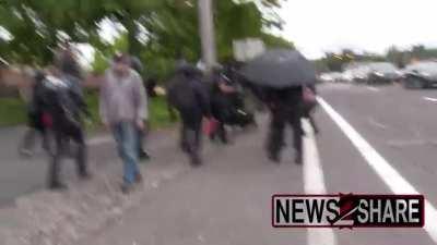 violent fascist corporate democrat supporters who labeled themselves 