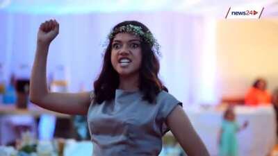 Bride's Family welcomes husband with traditional Polynesian war dance (Haka)