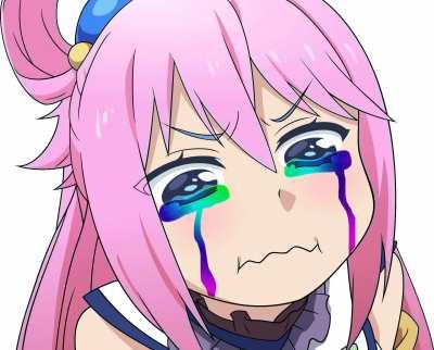 Aqua crying [konosuba]