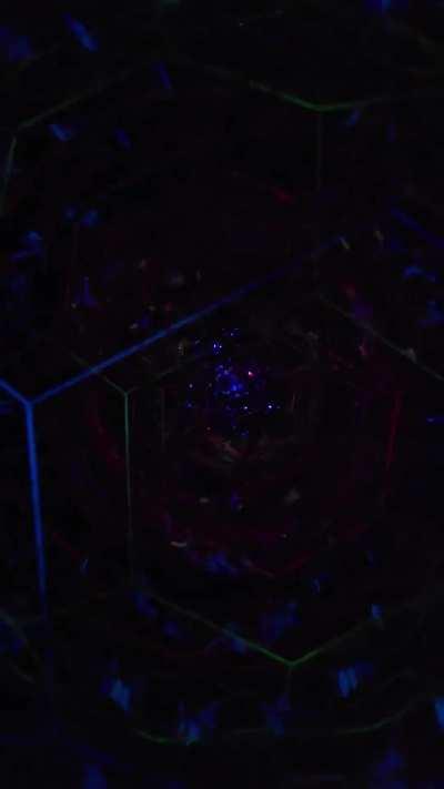 This Kaleidoscope I Built. No CGI, No Editing. Pure Light.