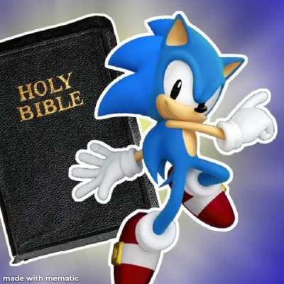 Sonic is religious? Who knew?