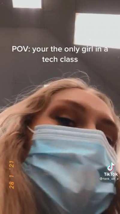 Apparently you can't make jokes. You can make the case that maybe this was wasn't the nicest thing you can say around a girl who's the only one around, but fuck, it's clearly joking.