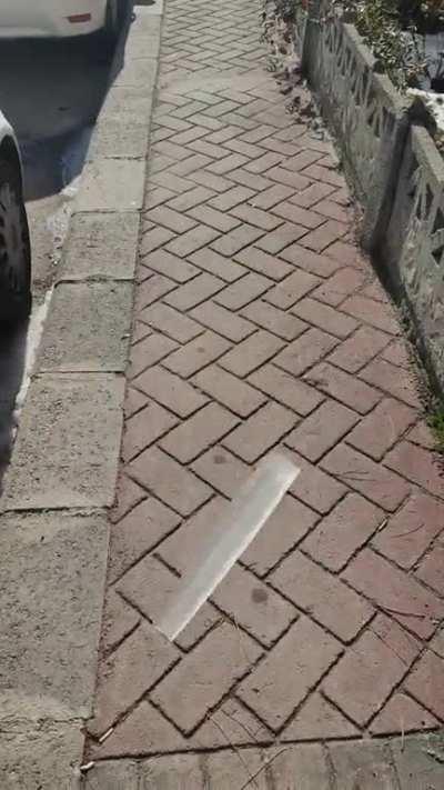 Found a thick ice hanging out a pipe