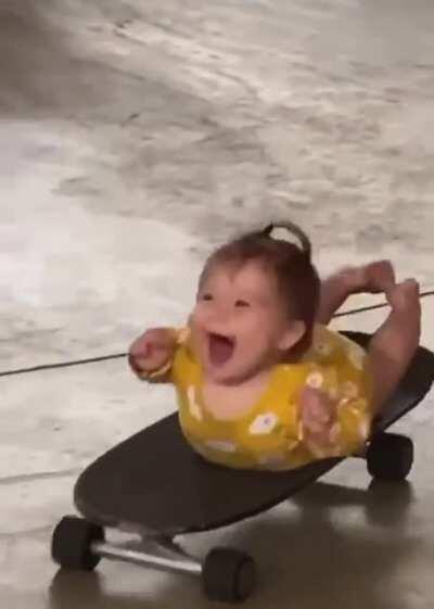 A skater friend of mine was nervous about having a child with Down Syndrome because he didn’t think he’d be able to relate to his daughter. I think it’s working out just fine.
