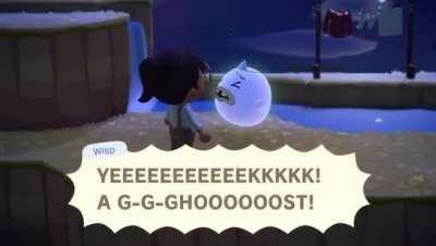 Wanted to see if the haunt reaction works on Wisp 😂