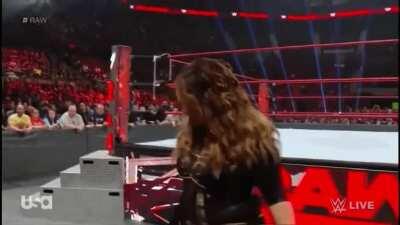 Nia Jax and the wreck she caused to mickie james sasha bansk and Bayley