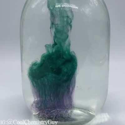 KMnO4+NaOH+Sugar. Potassium permanganate turns into MnO4-(purple), MnO4-2 (green-blue) and MnO2- (yellow)