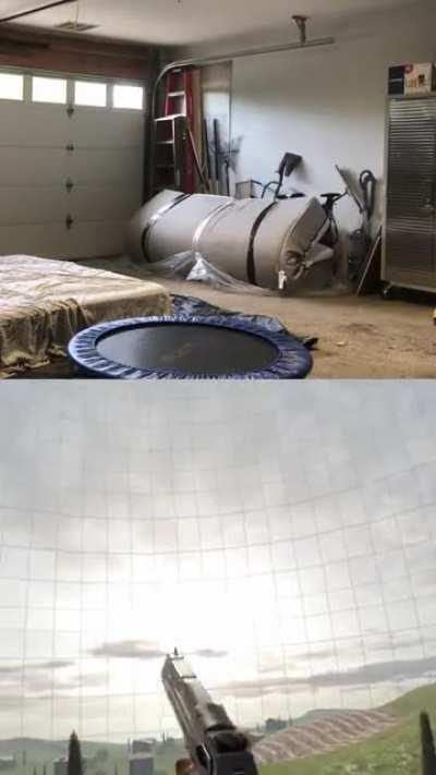 IRL Front flip trick shot in Boneworks