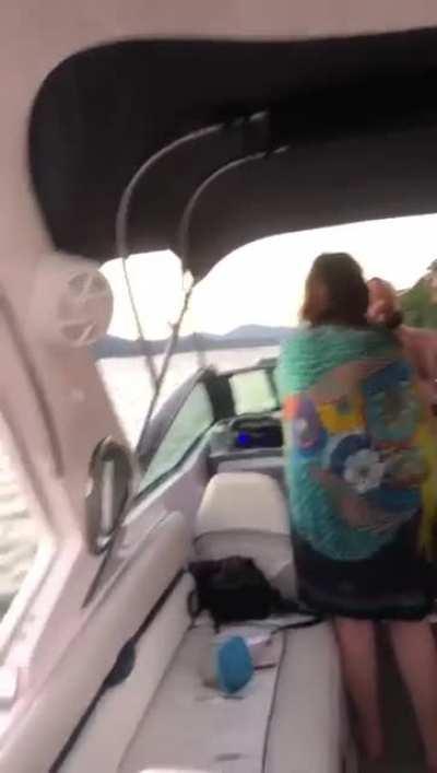 Jetski Joga Agua Na Lancha - Segunda Parte.