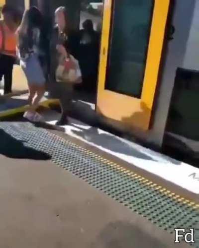 Getting off the train