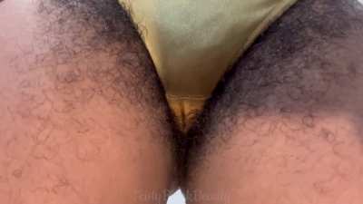 New Clip: Hairy Sweaty Panty Tease