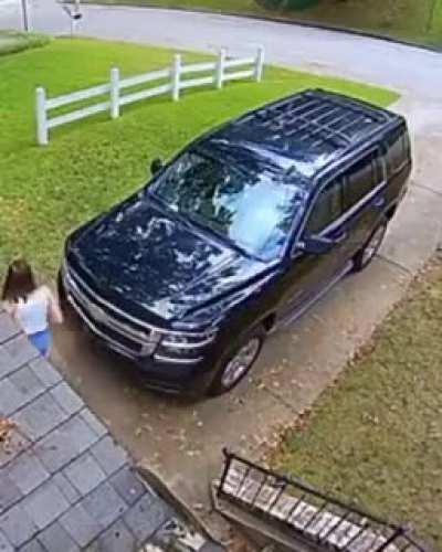 She freaked out a little.