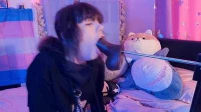 Nine inches in my little throat!