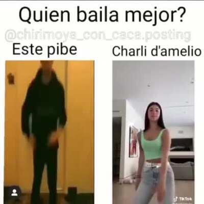 Este pibe= upvote, charli= la tarjeta de cr&eacute;dito de tus padres por los dos lados