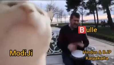 Maulana Modi doing his work.