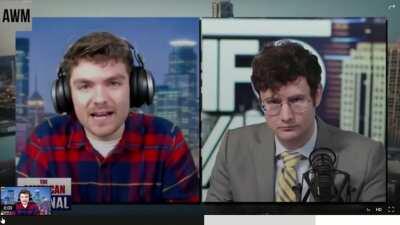 Nick Fuentes ranting against history being taught in schools because it's 