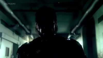 just big boss walking down a hallway