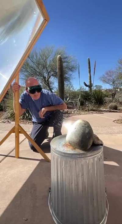 Cracked a stone with SUNLIGHT