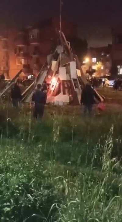 St. Joseph's bonfire, 18 injured