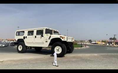 This billionaire sheikh's 21 foot tall Hummer