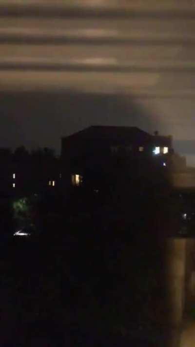 Shot of THAT bang earlier this evening. Clear view of the fork lightning. Filmed from the Shandon area.