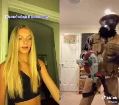 He was just tryna play with legos...