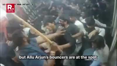 New footage revealed the stampede happening before AA reached the theatre!